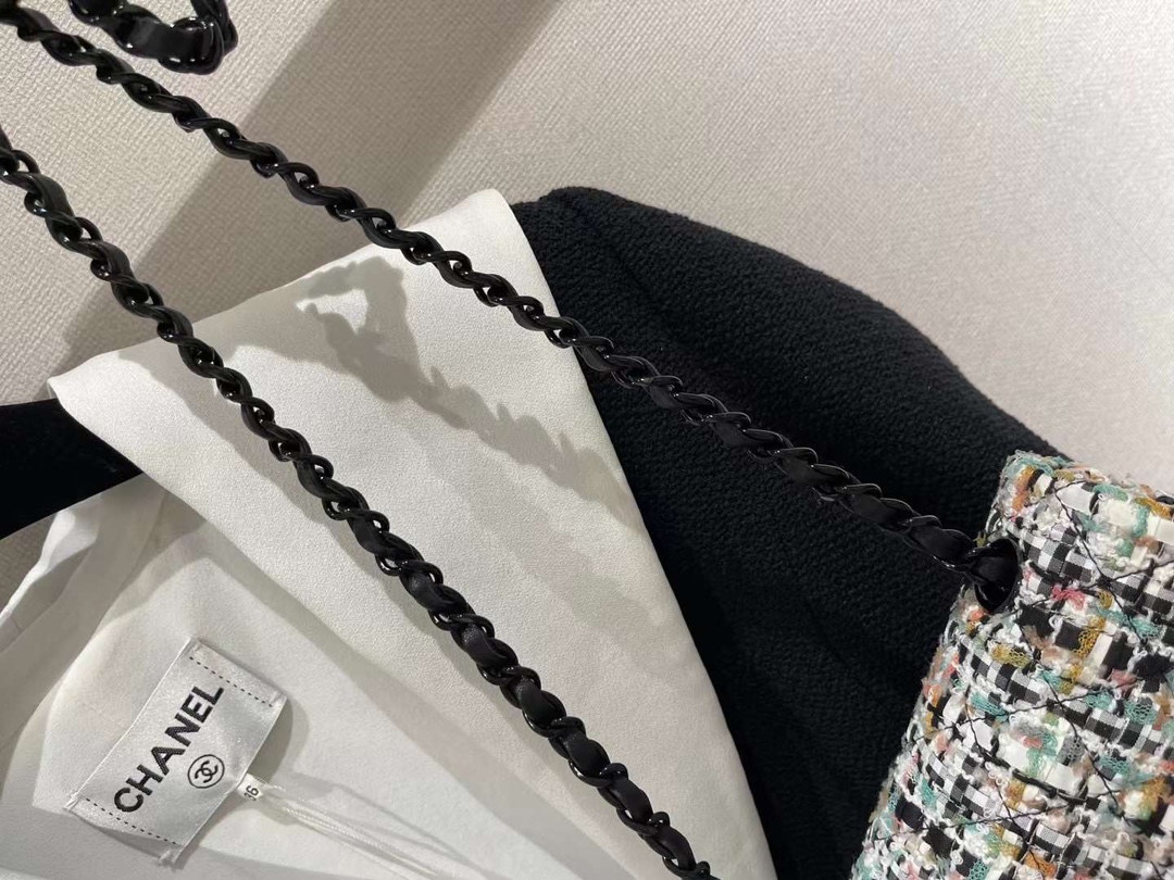 【P1580】Chanel包包官网 香奈儿编织款CF20CM 大mini链条斜挎包