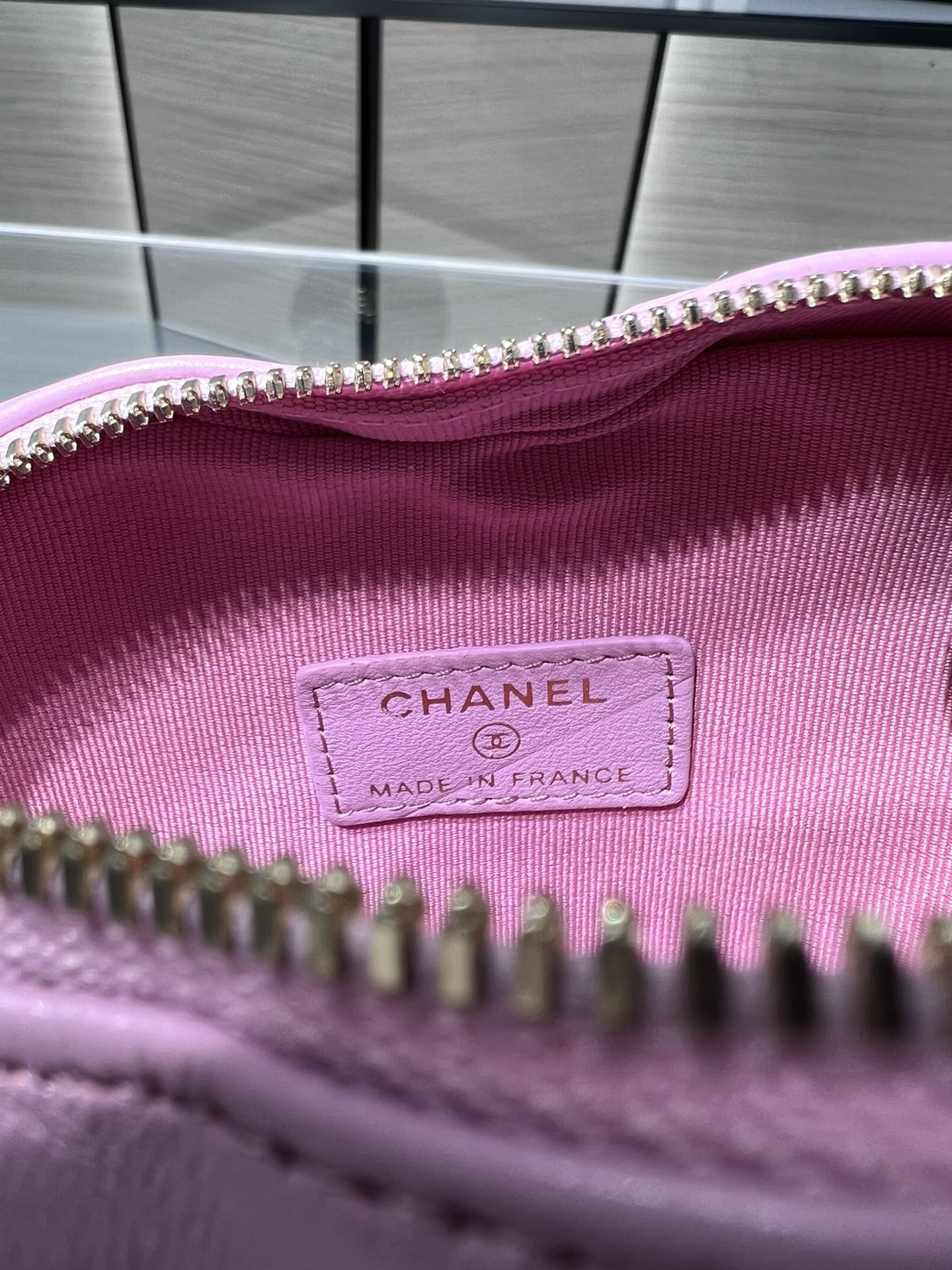 【P1200】Chanel新款包包 香奈儿2022春夏款羊皮链条斜挎爱心包 粉色