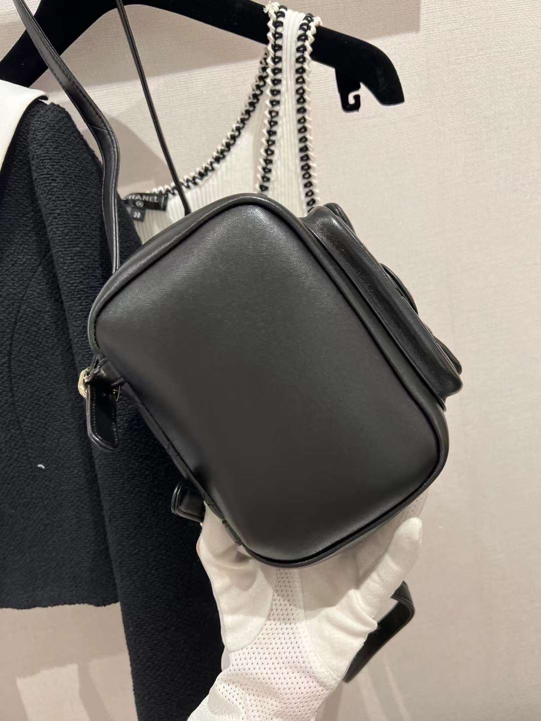 【P1880】香奈儿包包官网 Chanel22年新款黑色进口羊皮DUMA双肩包