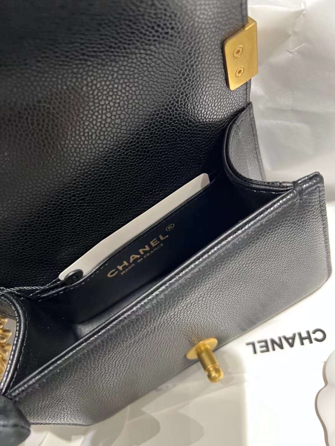 【P1580】Chanel Leboy迷你款 香奈儿经典黑色鱼子酱皮菱格单肩斜挎包