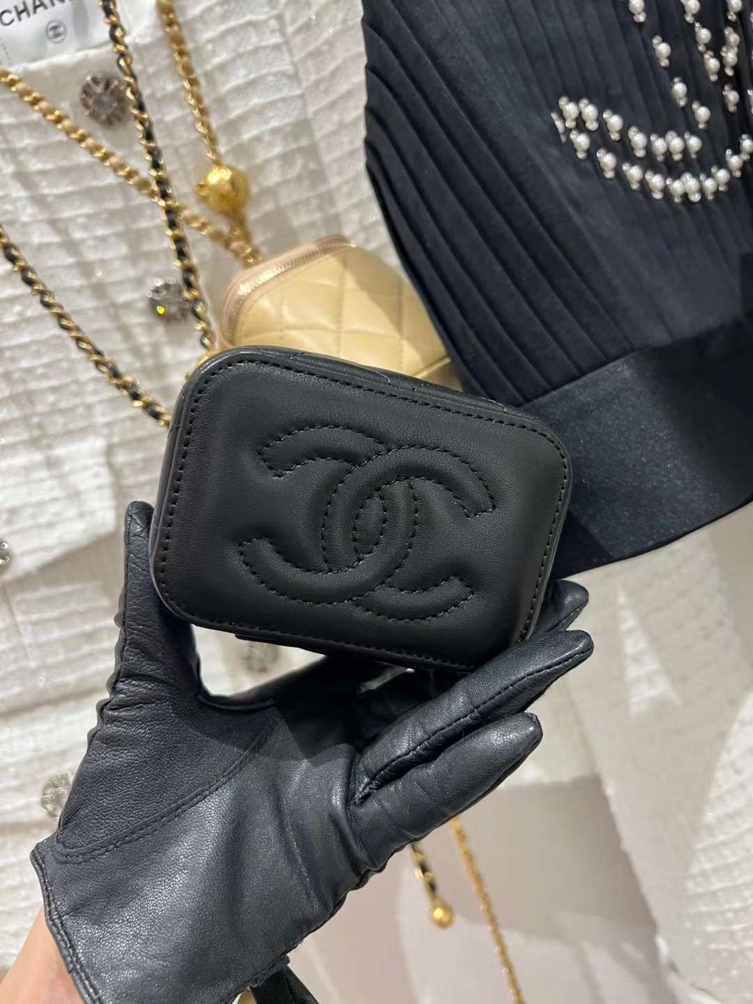 【P1020】香奈儿包包批发 Chanel多色羊皮升级版金球链条斜挎盒子包