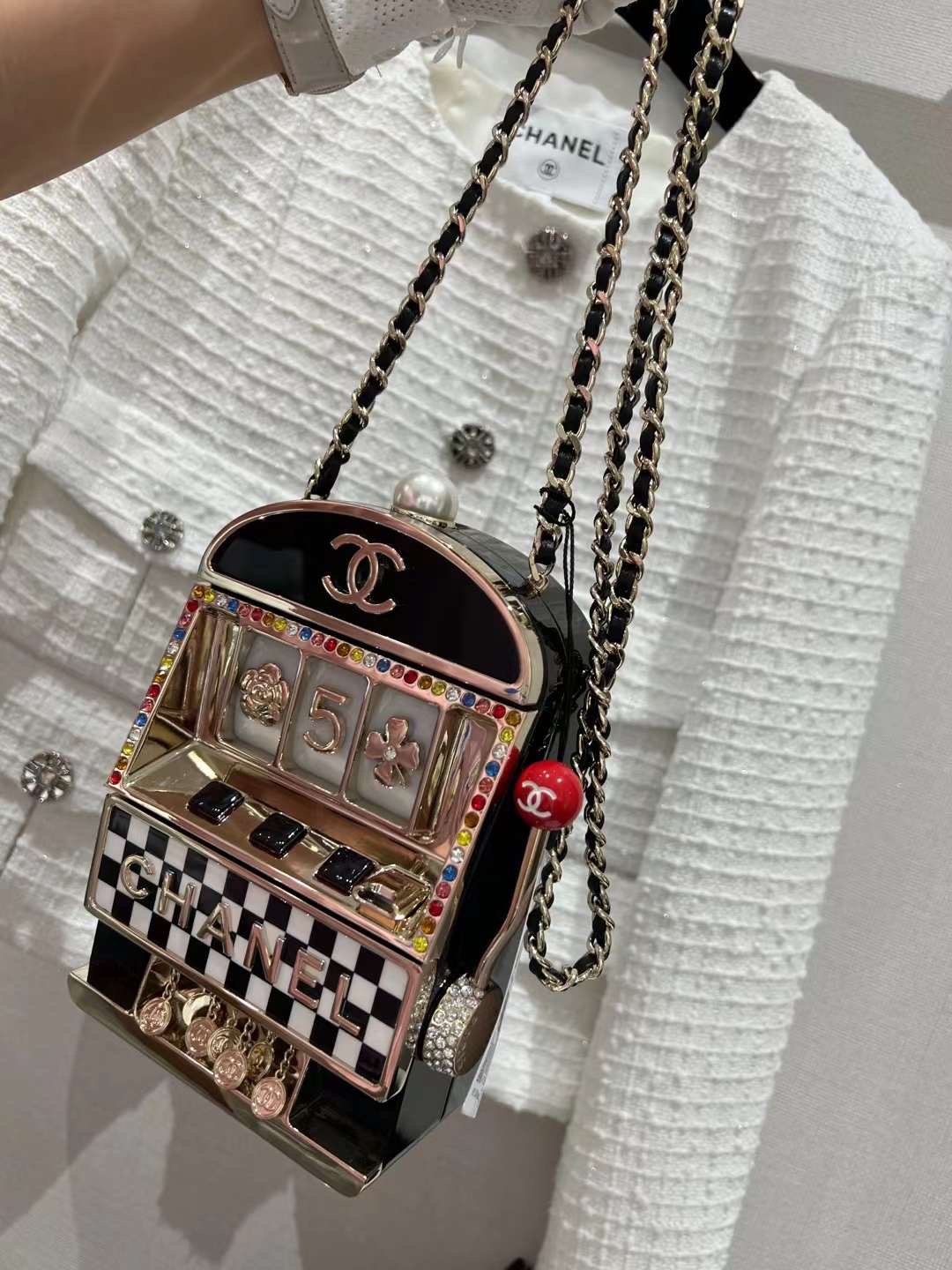 【P2480】香奈儿女包价格 Chanel2023早春度假系列链条单肩斜挎包包