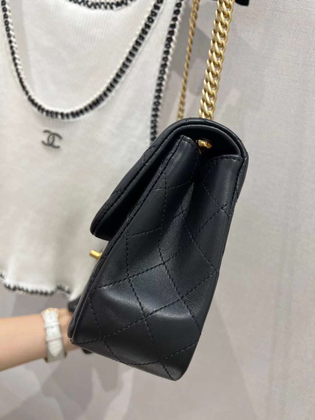 【P1920/2070/2220】Chanel香奈儿23年春夏新款山茶花调节扣CF女包单肩斜挎包