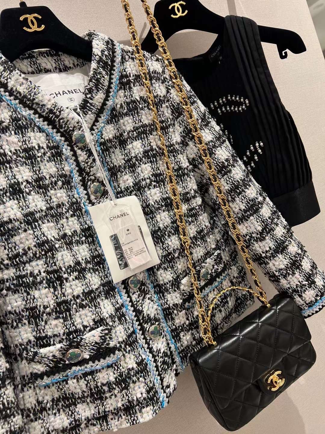 【P1880】Chanel Handle Classic 香奈儿黑色油蜡羊皮菱格手提斜挎女包