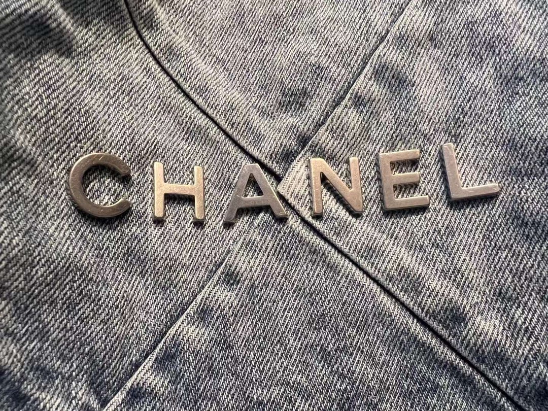 【P1580】香奈儿女包批发 Chanel新款蓝色菱格纹牛仔丹宁背包双肩包