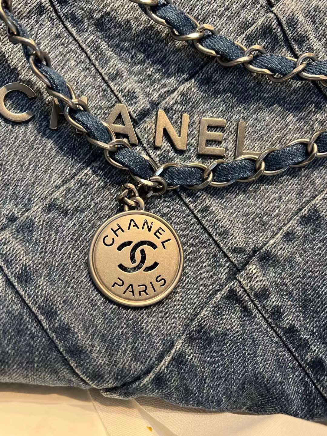 【P1580/1620】Chanel 22Bag 香奈儿23年新款牛仔垃圾袋链条单肩包