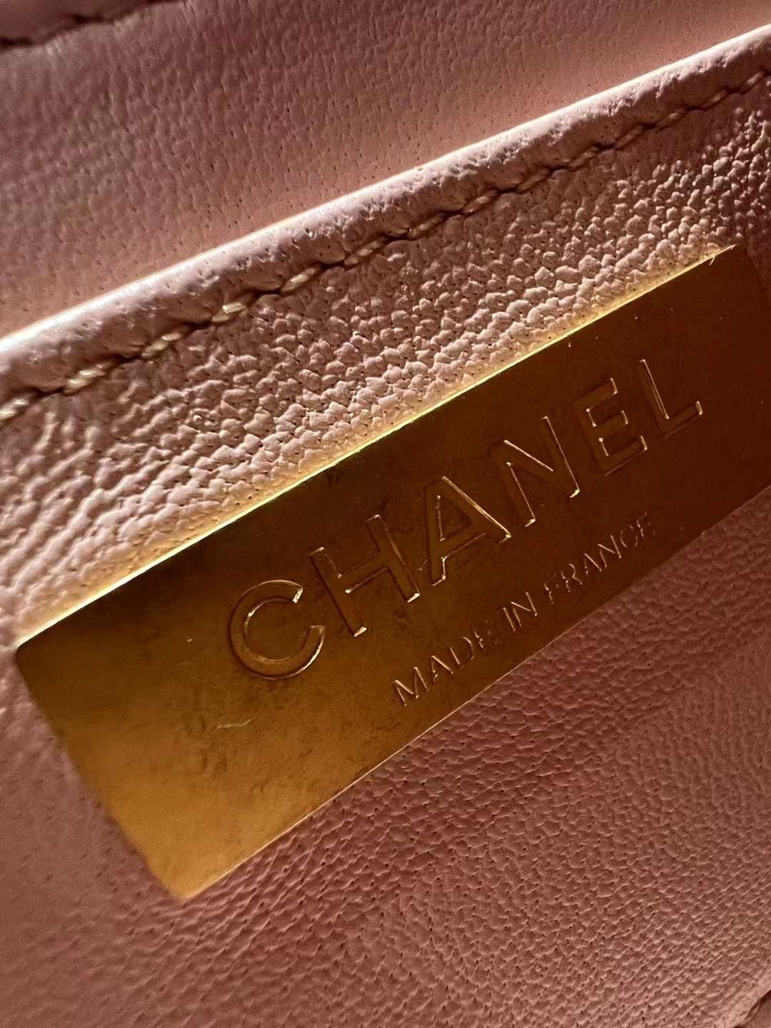【P2370】Chanel女包货源 香奈儿23年春夏新款手柄口盖包盒子化妆包 粉色