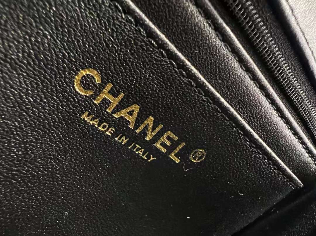 【P1620/1770】香奈儿2023新款女包 Chanel CF handle水钻手柄手提包单肩包
